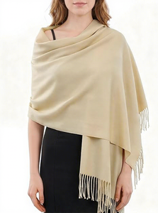 Classic Women Long <b>Shawl</b> <b>Wrap</b> With Tassel Fringe Soft Shoulder Scarf For Evening And Special Occasions - Product Image 2