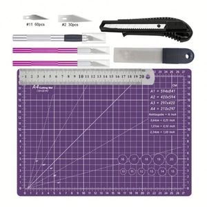 Juego de Cuchillos de Precisión para Manualidades, con Tapete de Corte A4, para Trabajos Artísticos, Manualidades y Scrapbooking, en Oferta - Product Image 4