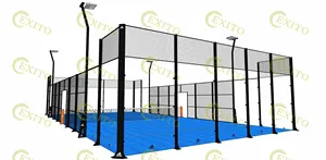 Exito China Fabriek Padel Tennisbaan Voor Indoor Of Outdoor Paddle Tennis Te Koop