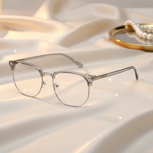 Montatura per Occhiali Quadrata in Metallo per Uomo Certificata ISO9001 Ideale per Lavoro d'Ufficio Riunioni d'Affari Visite ai Clienti Spostamenti Quotidiani - Product Image 5