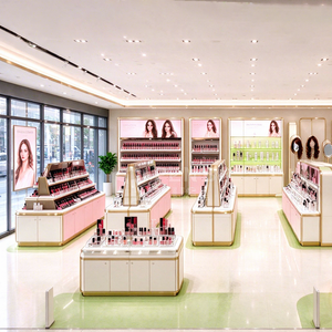 Free Drawing Design Full Beauty Supply Hair Wigh Cosmetic Shop Interior Design Ideas Customized Makeup Beauty Store <b>Shelving</b> - Product Image 1