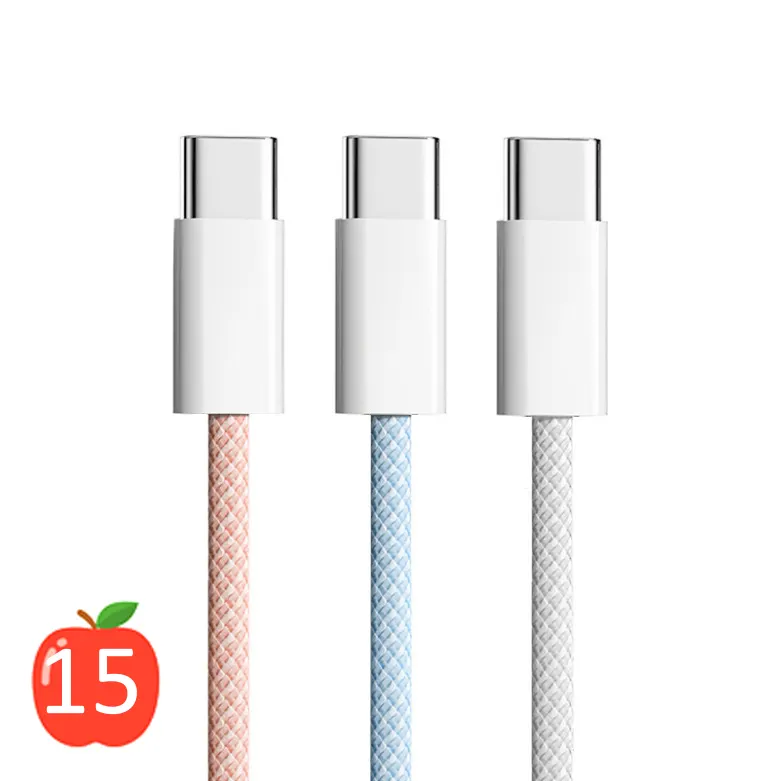 iPhnoe15 PD 60W USBC Fast Charging Cable for i 15 Phone Charge Kabel Data Cabo usb Tipo C to Type C Charge Cable