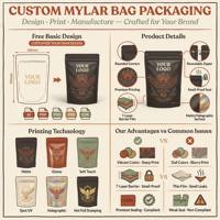 Sachet Mylar Ximu personnalisé imprimé 3,5g, anti-odeur, anti-humidité, 1/8 oz, pochette autoportante, noir mat, feuille d'or de haute qualité