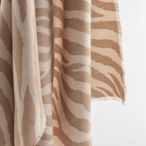 Bufanda de Estilo Europeo/Americano, Nueva Colección Otoño/Invierno, Gruesa, con Estampado de Cebra, Imitación de Cachemira, para Mujer, Protección Contra <span class=keywords><strong>el</strong></span> Frío - Product Image 4