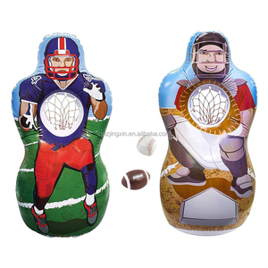 Set Bersaglio da Rugby Gonfiabile in PVC Personalizzabile, Durevole e Pieghevole, con Palline Morbide a Doppia Faccia per Esterni Estivi - Product Image 1