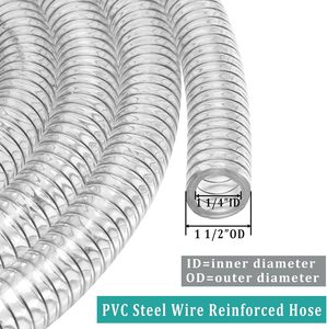 6 Inches High Pressure UV Resistant Non-toxic <strong>Spiral</strong> PVC Reinforced Spring Flexible <strong>Hose</strong> 100m - Product Image 2