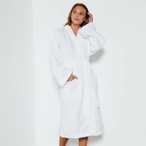 Commercio All'ingrosso di Hotel Puro Accappatoio di Cotone Bianco <span class=keywords><strong>E</strong></span> Set di <span class=keywords><strong>Asciugamani</strong></span> - Product Image 6