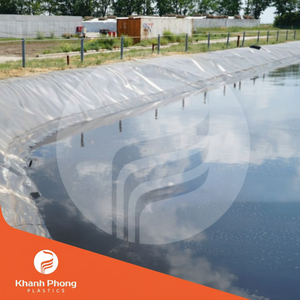 แผ่นใยสังเคราะห์ HDPE คุณภาพสูงสำหรับบ่อบำบัดน้ำเสีย ออกแบบมาให้มีความแข็งแรงดึงตามทิศทางการเคลื่อนที่ของเครื่องจักร - Product Image 1