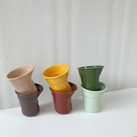 Tasse à café en céramique Design novateur Madou Creative Hand Pinch Irregular Crinkle Style Tasses en céramique vente en gros