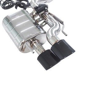 Sistema de Escape de Alto Rendimiento <span class=keywords><strong>GFC</strong></span> Disponible para Lexus IS500 RCF GSF 5.0L V8 2014-2025, con Válvula Electrónica Ctback y Punta Negra - Product Image 4