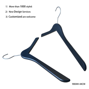 Chất Lượng Cao Tùy Chỉnh Logo Màu Nhựa Móc Áo Sang Trọng Coat Suit Jacket Hanger Quần Áo Hiển Thị Hanger Nhà Sản Xuất Với Móc Kim Loại - Product Image 3