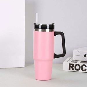 Adults Stainless Steel <b>Cup</b> With 30Oz Thermal Insulation and Modern Design Straw - Product Image 6