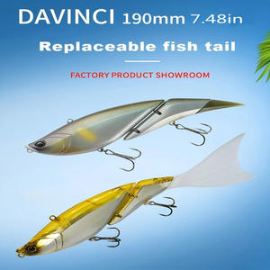 En gros 160mm 55g 2 Sections SwimBait ABS <span class=keywords><strong>Artificiel</strong></span> Dur Leurre Flottant <span class=keywords><strong>Action</strong></span> Pointu Queues 9 Couleurs Joint Vibe Leurre - Product Image 4