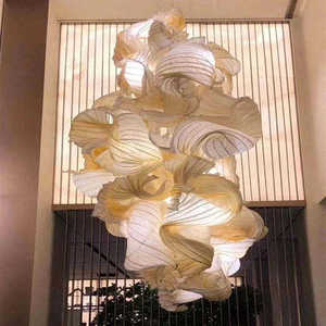 Decoración de bodas Villa candelabros colgantes Proyecto de vestíbulo de hotel personalizado luces colgantes grandes - Product Image 6