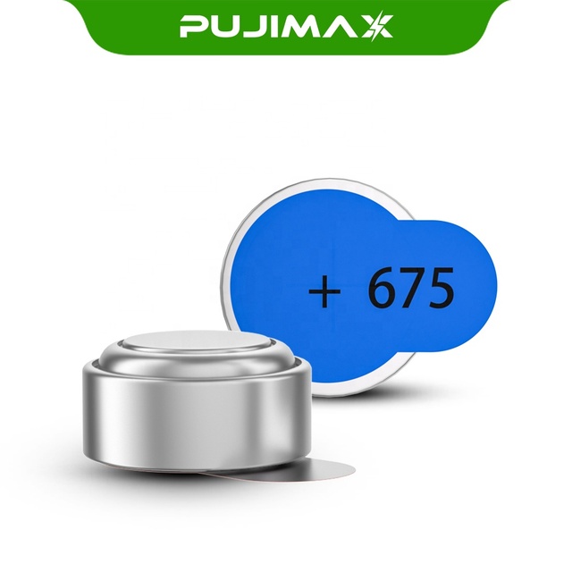 PUJIMAX PR44/675 1.45V Zinc Air Battery A675 ZA675 P675 E675 Button Cell Batteries for BTE Hearing Aids Cochlear Implant Devices
