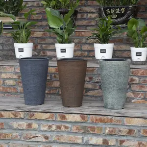 Grande decorativo plástico flor árvores crescer planta vasos