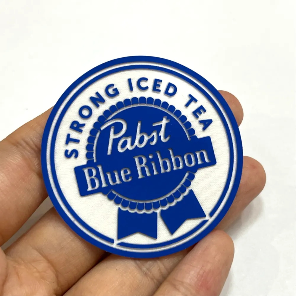 Logo Transfer panas kustom 3d timbul Tpu Karet Pvc kawanan silikon besi Pada Patch cetak label Transfer panas