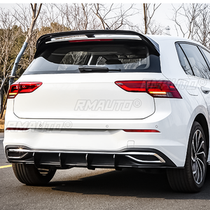ดิฟฟิวเซอร์กันชนหลัง ABS พร้อมสปอยเลอร์ข้างสำหรับ Volkswagen VW Golf 8 MK8 Pro 2021+ ชุดแต่งกันชน อุปกรณ์ตกแต่งรถยนต์ - Product Image 2