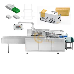 Boxes Cartoning Machine Soaps Toilet Soap Bar Packing Machine Paper Box With Feeder System Tongue Insert