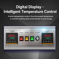 Horno de Túnel Termoencogible Industrial con Cinta Transportadora de Malla y Control Digital de Temperatura para Envoltura de Películas POF y PVC