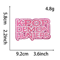 Patch brodé thermocollant RYL Kpop Anime Girl Group Style Best Friend Dance Team Club avec colle au dos – En stock