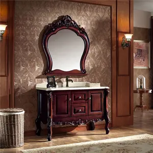 Твердой древесины дуба Таиланда деревянные Индивидуальные Новое поступление современный шкафчик для ванной комнаты классический шкаф для ванной комнаты с зеркалом