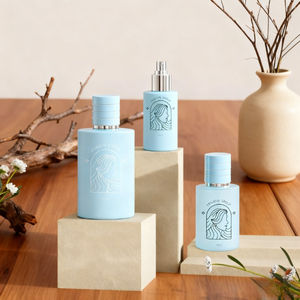 Flacon de <span class=keywords><strong>parfum</strong></span> en verre rose populaire 30 ml Cylindre rond Vaporisateur en verre avec bouchon noir <span class=keywords><strong>argent</strong></span>é pour femmes et filles 50 ml Parfums - Product Image 5