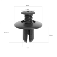 Clips de fixation en plastique de haute qualité à pousser, attaches universelles pour pare-chocs, ailes, garnitures intérieures et extérieures de voiture