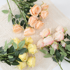 Nhân Tạo Duy Nhất Nhung Hoa Hồng Nhà Máy Số Lượng Lớn Bán Buôn Chất Lượng Cao Hoa Màu Đỏ Trắng Tùy Chỉnh Bất Cảm Ứng Rose Hoa Trang Trí - Product Image 2