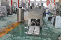 Ligne de production automatique facile à utiliser de remplissage de bouteilles en verre de boisson de 5 gallons Contrôle PLC Ensemble complet écologique de haute précision