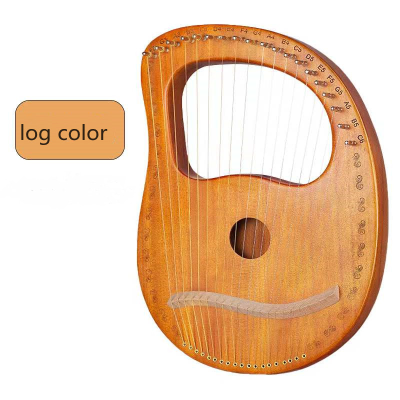 Alta qualidade mogno lira 19 cordas harpa tipo caixa portátil lira corda instrumento musical para iniciantes harpa