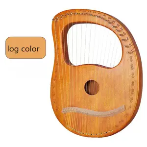 afinação lira harp Suppliers-Caixa de peito portátil, instrumento musical de alta qualidade em mogno com 19 cordas