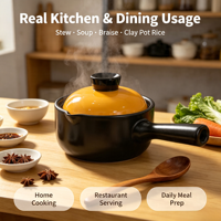 Casserole en céramique Jade Golden Hook, durable, écologique, antiadhésive, capacité 1,2 L, compatible avec les cuisinières à gaz, passe au lave-vaisselle, qualité alimentaire