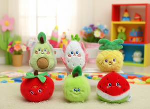 GJ2066 Llavero de Peluche de Frutas de 10 cm para Niños de 2 a 4 Años, Unisex, Animal de Peluche Suave con Relleno de Algodón PP - Product Image 2