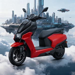 SMPLLO futuristico Design rosso e nero ad alte prestazioni per la guida eleva il tuo pendolarismo a 2 ruote per adulti e uso della città di motociclette elettriche - Product Image 1