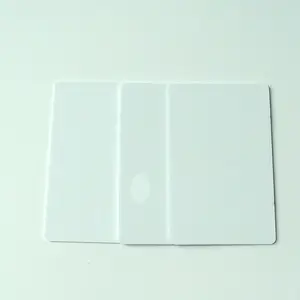 CR80 kredi kartı boyutu ile çevre dostu laserable polikarbonat PC malzeme akıllı boş kimlik kartı temizle pencere