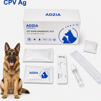 ADZIA Canine CPV Ag Parvovirus Antigen Rapid Test Cassette Kit de diagnostic vétérinaire pour chiens 25 tests Approvisionnement en gros Certifié CE