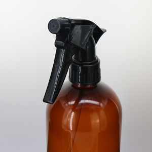 Botella de PET Transparente, Ámbar o Verde Personalizada de 100ml/200ml/300ml/400ml/500ml con Bomba Pulverizadora para Champú, Loción o Aceite Capilar, Impresa con Serigrafía - Product Image 4
