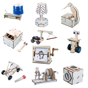 Giocattolo di Assemblaggio Puzzle DIY, Set di Esperimenti Scientifici di Fisica <span class=keywords><strong>con</strong></span> Tecnologia del Visore Piatto, in Plastica e Legno, per Età 4-6+ Unisex - Product Image 2