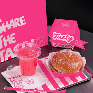 Подгонянная биоразлагаемая коробка для хранения пищевых продуктов, картон, новый дизайн, розовая коробка для жареной курицы с логотипом - Product Image 2