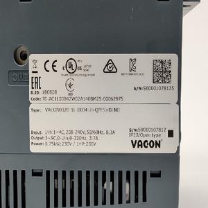 PLC全新正品 VACON0020-1L-0wbr004-2+QPES+DLNwbrO 135X1498 交流变频器 - Product Image 1