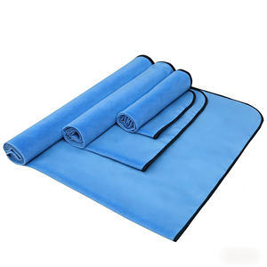 Tapis en microfibre antidérapant, ultra absorbant, séchage rapide, taille personnalisée, logo pour Pilates, yoga chaud - Product Image 4