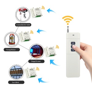Interruptor de límite de control remoto, módulo transmisor y receptor para motor y electrodomésticos, <span class=keywords><strong>RF</strong></span> 220-380V, 2 canales - Product Image 1