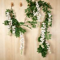 Fleur artificielle réaliste de qualité professionnelle, lys suspendu en soie, style nordique, décoration de Noël pour entreprises