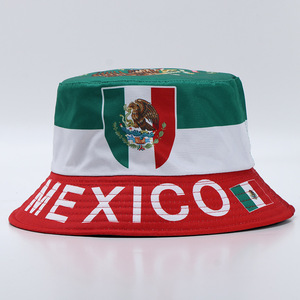 Promoción 2026, Gorra de Verano con Protección Solar, Jersey con la Bandera de México para Eventos Deportivos, Gorro de Pescador Informal para Exteriores, Regalo para Fanáticos de la Copa <span class=keywords><strong>Mundial</strong></span> de Fútbol, Personalizable - Product Image 3