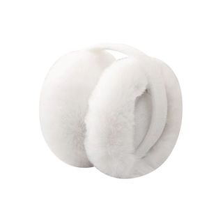Couvre-oreilles pliables en <span class=keywords><strong>fausse</strong></span> <span class=keywords><strong>fourrure</strong></span> épaisse et isolante pour l'hiver, doux et mignons, pour femmes et filles, parfaits pour l'extérieur par temps froid - Product Image 5