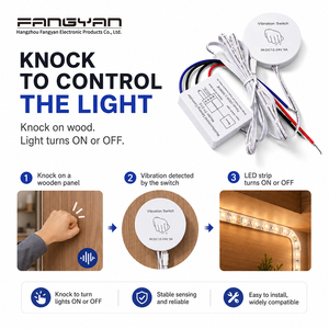 Interrupteur à capteur infrarouge/sonore/tactile/détecteur de mouvement PIR/scan manuel/contrôle de porte pour armoire/cave à vin/meuble dissimulé, compatible AC 110V/220V - Product Image 3