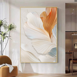 Tableau mural abstrait en toile à l'huile, cadre rectangulaire en aluminium, pièce unique pour la décoration de fond de canapé dans le salon - Product Image 2