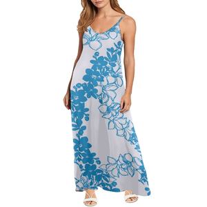 Abbigliamento Dropshipping abiti donna fiore di <span class=keywords><strong>Lava</strong></span> bretelle da donna abito personalizzato Casual ampio abito - Product Image 4