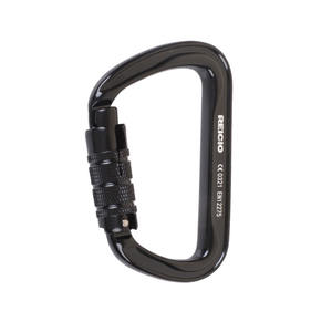 CE sertifikalı d-şekil alüminyum 30kN karabina açık dağ tırmanma kurtarma düşme koruma ekipmanları - Product Image 2